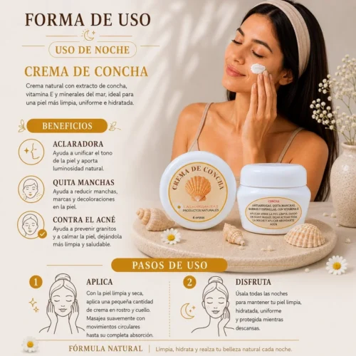 11 Crema Concha Forma de Uso Crema Quita-manchas