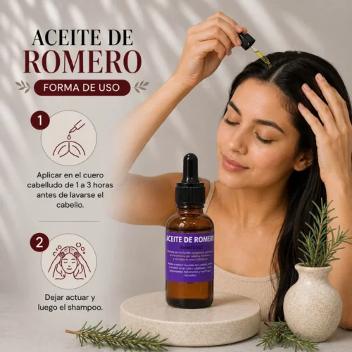 4. Aceite Esencial de Romero (instrucciones) Aceite Esencial Anticaída